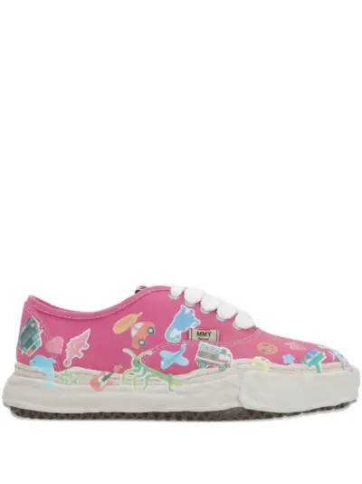 Maison MIHARA YASUHIRO Baker sticker-print sneakers - Pink