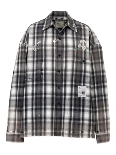 Maison MIHARA YASUHIRO Vintage Like Check shirt - Black