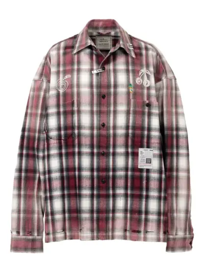 Maison MIHARA YASUHIRO Vintage Like Check shirt - Red