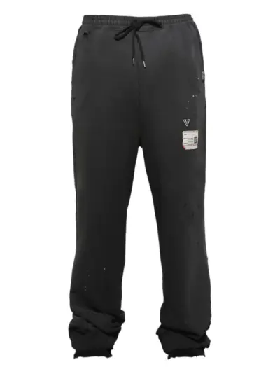 Maison MIHARA YASUHIRO distressed track pants - Black