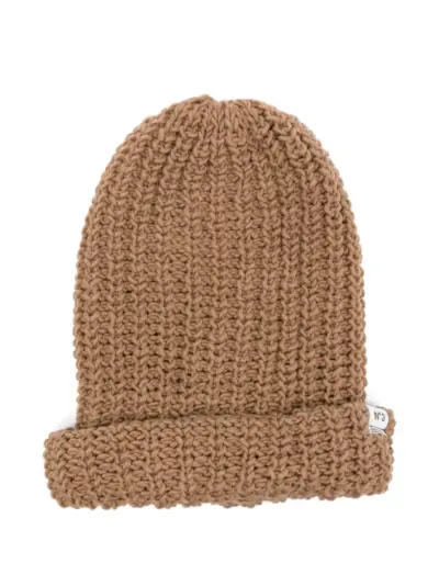 Maison MIHARA YASUHIRO knitted beanie - Neutrals