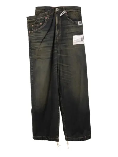 Maison MIHARA YASUHIRO layered jeans - Blue