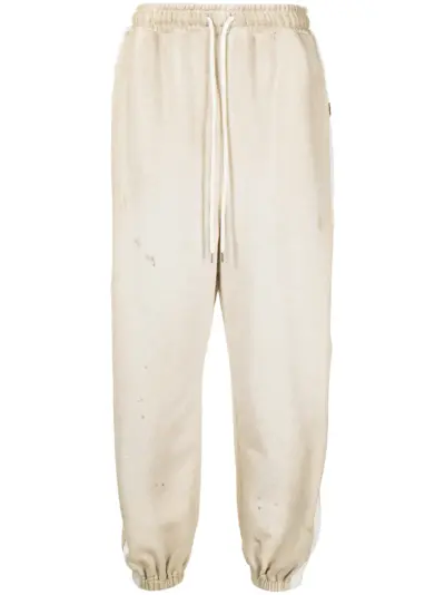 Maison MIHARA YASUHIRO stripe detail track pants - Neutrals