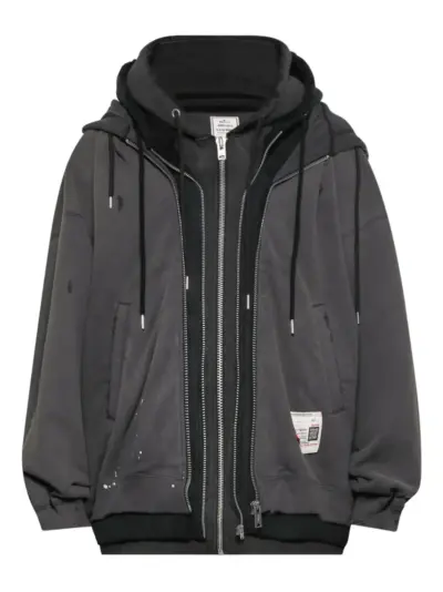 Maison MIHARA YASUHIRO triple-layered hoodie - Black