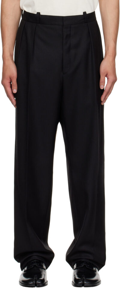 Maison Margiela Black Virgin Wool Trousers