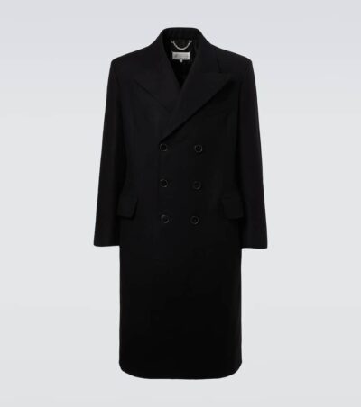 Maison Margiela Double-breasted virgin wool coat
