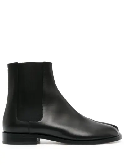 Maison Margiela Tabi leather Chelsea boots - Black