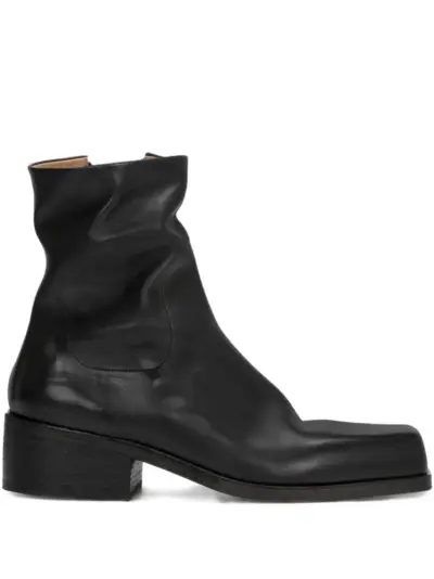 Marsèll square-toe boots - Black
