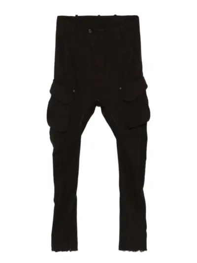 Masnada cargo straight-leg trousers - Black