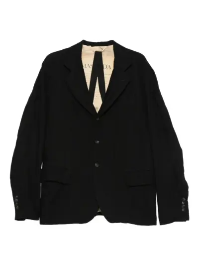 Masnada single-breasted blazer - Black