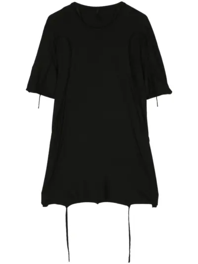 Masnada strap-detail cotton T-shirt - Black