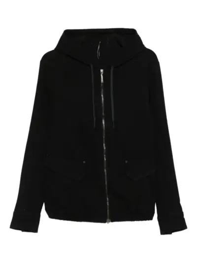 Masnada zip-up hooded jacket - Black