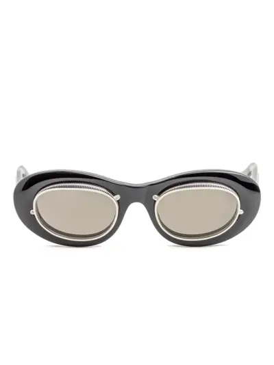 Matsuda oval-frame sunglasses - Black