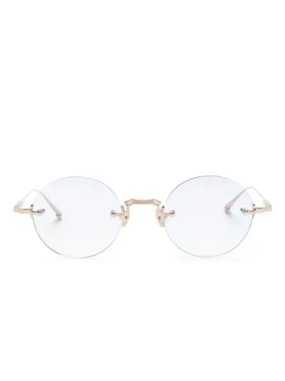 Matsuda rimless round-lens sunglasses - Gold