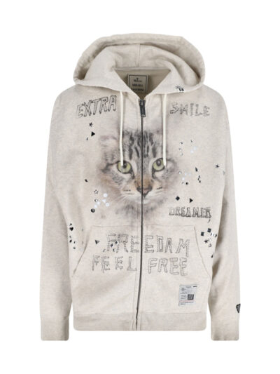 Mihara Yasuhiro Logo Zip Sweatshirt