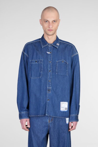 Mihara Yasuhiro Shirt In Blue Cotton