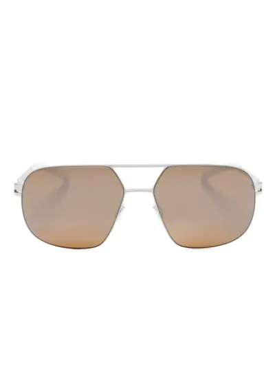 Mykita Angus pilot-frame sunglasses - Silver