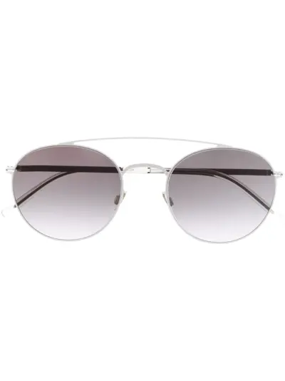 Mykita mirrored round-frame sunglasses - Silver