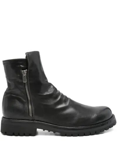 Officine Creative Ikonic 004 side-zip calf-leather boots - Black