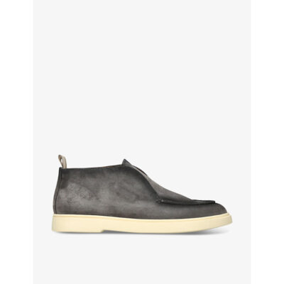 Officine Creative Mens Officine Creative Bones Slip-On Suede Boots