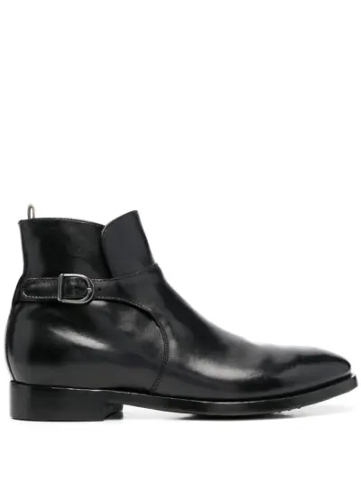 Officine Creative buckle-detail ankle boots - Black