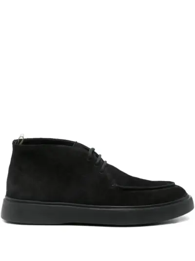 Officine Creative suede lace-up boots - Black