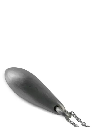 Parts of Four Chrysalis amber necklace - Grey