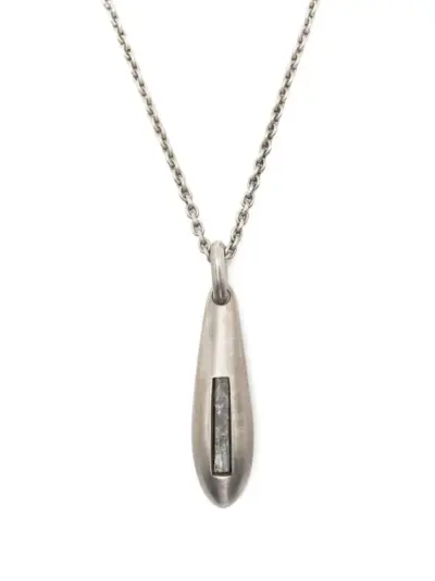 Parts of Four Chrysalis quartz pendant necklace - Silver