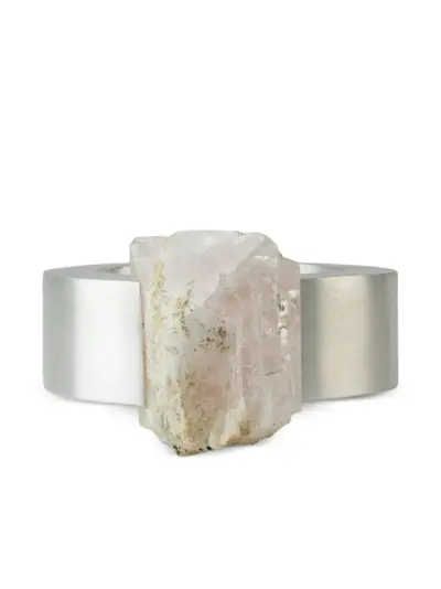 Parts of Four Crescent gemstone-embellished bracelet - Silver