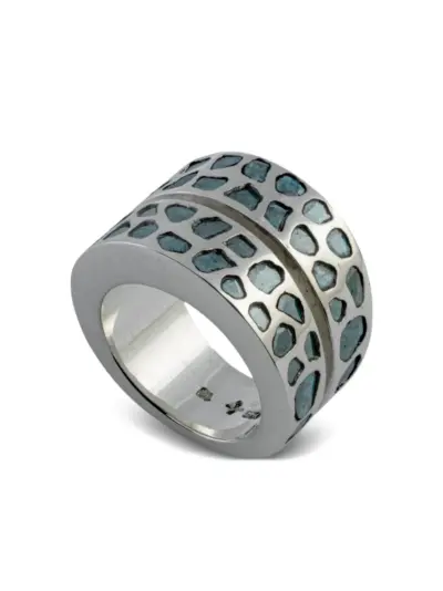 Parts of Four Crevice diamond ring - Silver