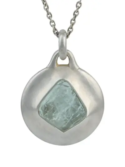 Parts of Four Morphed Disk necklace - Silver