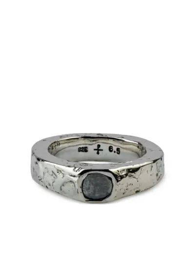 Parts of Four sterling silver Sistema diamond ring