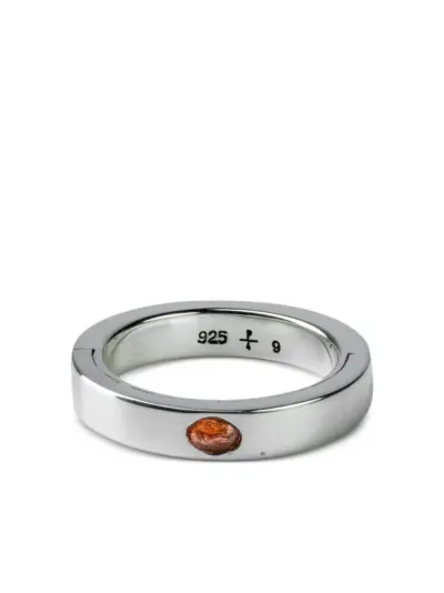 Parts of Four sterling silver Sistema sapphire ring