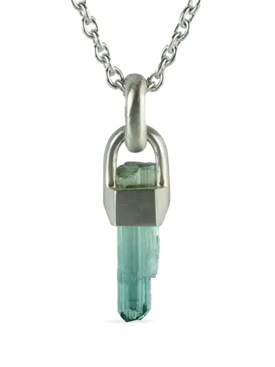 Parts of Four sterling silver Talisman indicolite necklace