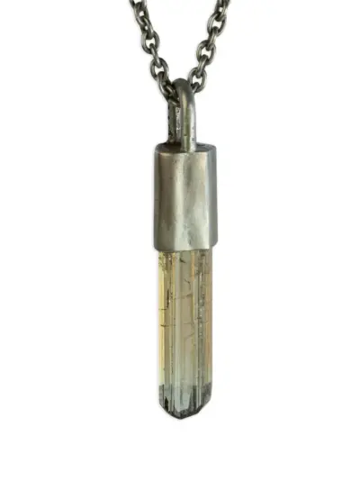 Parts of Four talisman specimen necklace - Silver