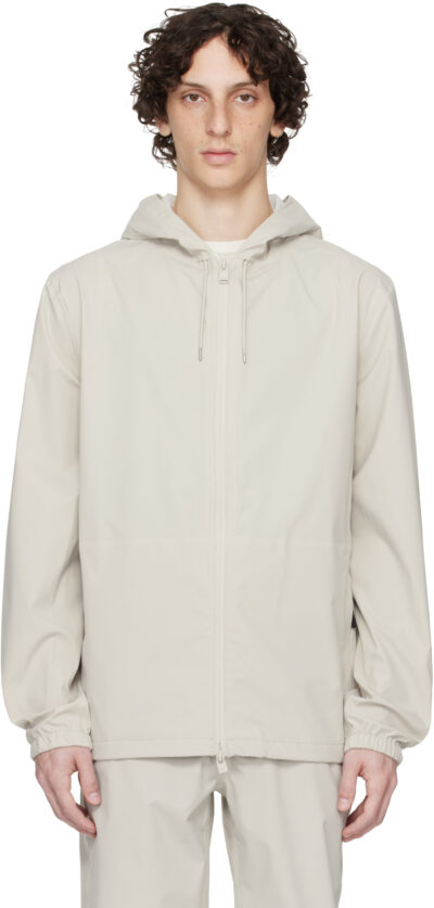 RAINS Beige Suva Hardshell Jacket