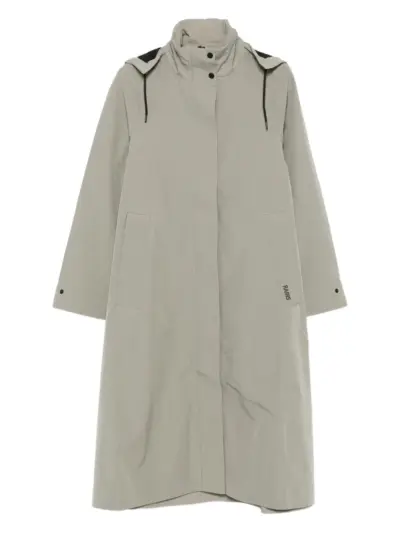 Rains Suva Vision Softshell hooded A-line trench coat - Green