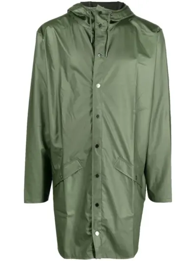 Rains drawstring hood raincoat - Green