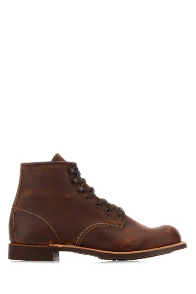 Red Wing Brown Leather Ankle Boots