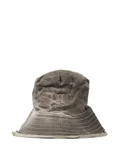 Rick Owens DRKSHDW Gilligan distressed bucket hat - Grey
