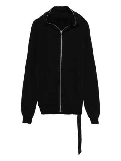 Rick Owens DRKSHDW Gimp zip-up cotton hoodie - Black