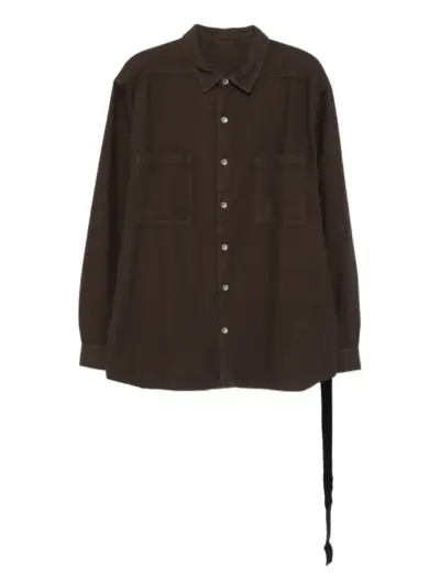 Rick Owens DRKSHDW button-fastening pocket shirt - Brown