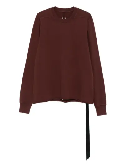 Rick Owens DRKSHDW raw-edge crew-neck sweatshirt - Brown