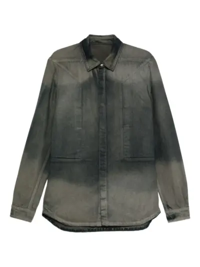 Rick Owens button-down denim shirt - Grey