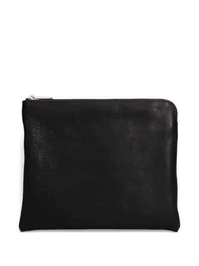 Rick Owens leather zip-top shoulder bag - Brown