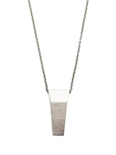 Rick Owens logo-engraved chain necklace - Silver