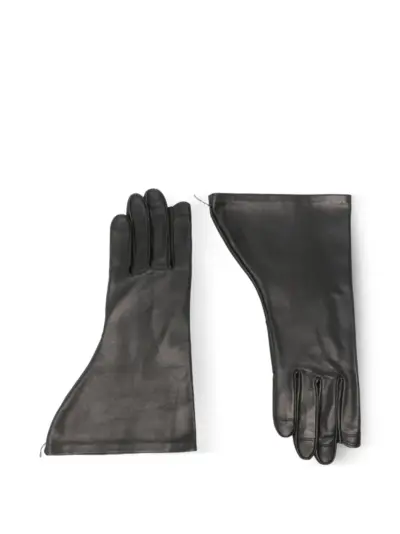 Rick Owens panelled gloves - Black