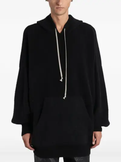 Rick Owens pocket-detail hoodie - Black