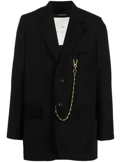 Song For The Mute chain-detail single-breasted blazer - Black