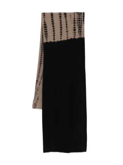 Suzusan tie-dye scarf - Black